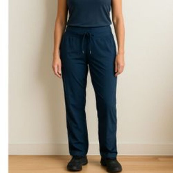 Lululemon Dance Studio Lined Pant Womens Size 10 Navy Blue Athlesuire workout - Picture 1 of 8